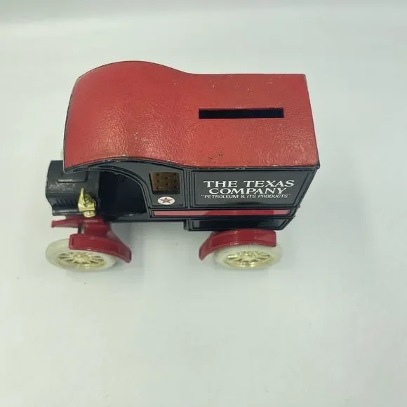 Vintage Texaco #1 Ertl 1905 Ford Model T Van Truck Bank The Texas Company - Picture 3 of 16